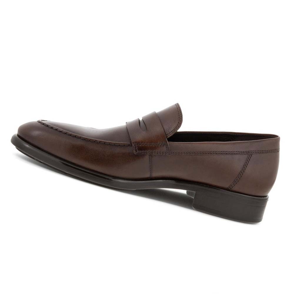 Férfi Ecco Citytray Penny Loafer Mokaszin Barna | HU 577ILH